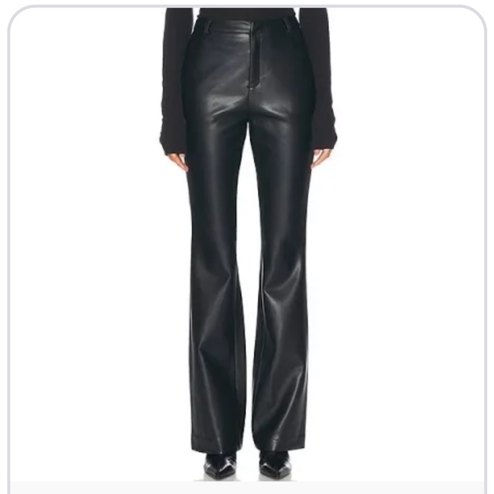 SER.O.YA Ronja Black Leather Trousers